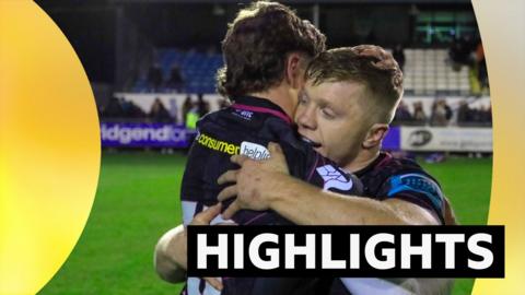 鶹ҳ highlights graphic with Ospreys players celebrating