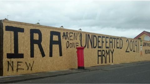 New IRA mural in Derry photographed in 2019