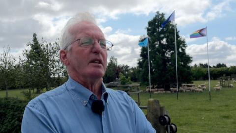 Graham Clarke photographed at his farm