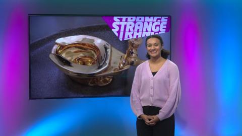 Nina on the Newsround set