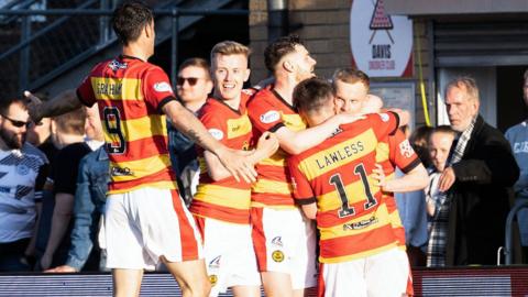 Thistle enjoyed a comfortable victory at Somerset Park