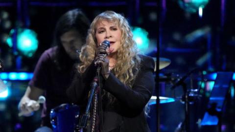 Stevie Nicks at the 2023 Rock and Roll Hall of Fame ceremony