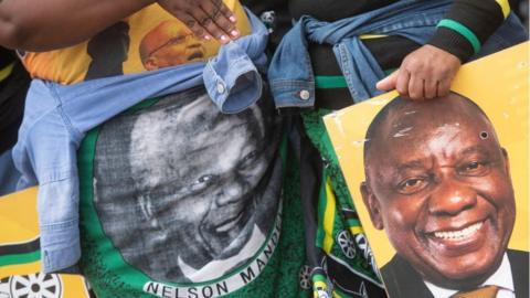 Community members at Mfuleni during the African National Congress (ANC) election campaign on 21 October in Cape Town, South Africa.