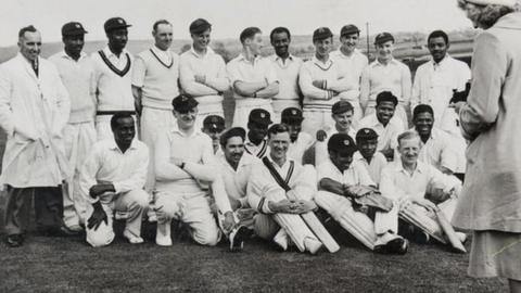 The Caribbean Cricket Club team after a match in Yorkshire