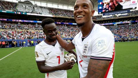 Ezri Konsa and Bukayo Saka