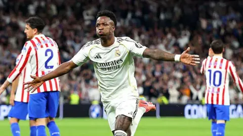 Vinicius Junior scores for Real Madrid