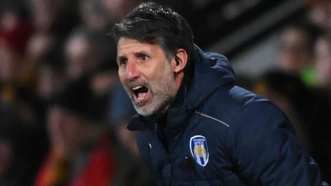 Danny Cowley shouts from the sidelines