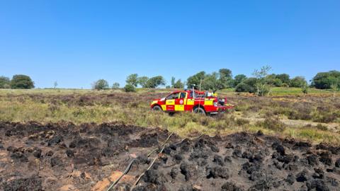 Heathland fire