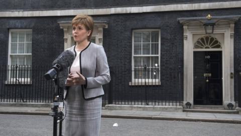 Nicola Sturgeon in Downing Street