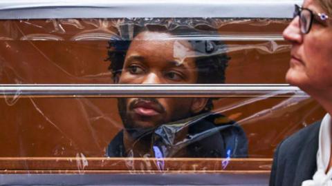 d4vd looks on from behind his defense attorney Marilyn Bednarski (R) during his arraignment for the murder of Celeste Rivas Hernandez at Clara Shortridge Foltz Criminal Justice Center on April 20, 2026 in Los Angeles, California