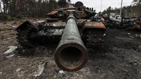 File photo of Russian tank in Kyiv