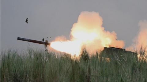 HIMARS missile launch