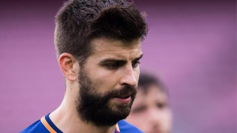 Barcelona defender Gerard Pique