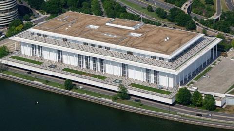 Aerial shot of the Kennedy Center