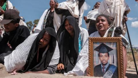Human rights groups say thousands have been killed in the fighting in Tigray