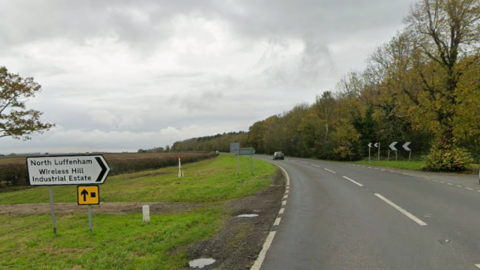 The A47 with a grey sky above