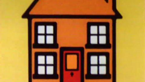 The Play School title showing an orange house with a red door.