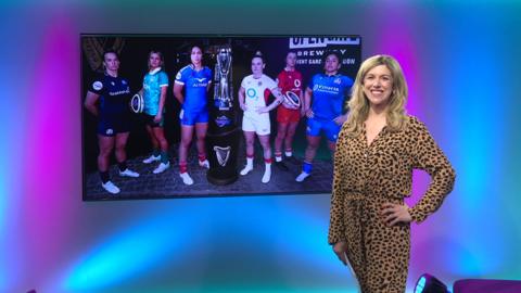 Jenny on the Newsround set