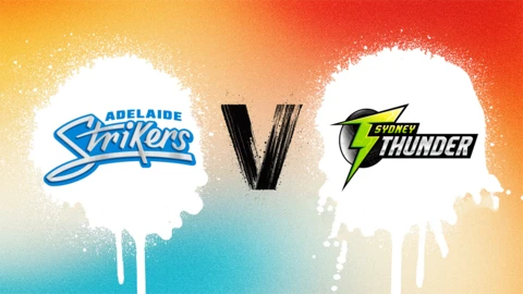 Adelaide Strikers v Sydney Thunder badge graphic