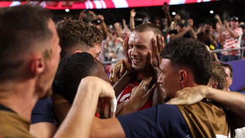 Austria celebrate