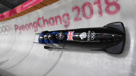 GB four-man bobsleigh at Pyeongchang 2018