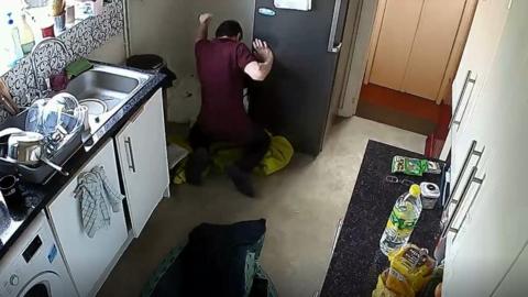 the landlord installed CCTV, and footage showed Kulesza kicking and punching them on multiple occasions.