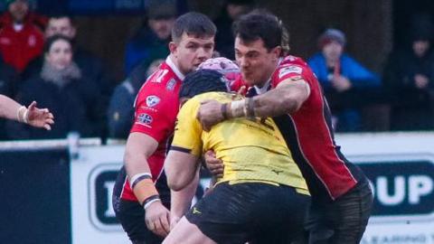 Action from Cornish Pirates' loss to Ealing 
