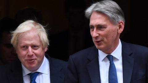 Philip Hammond and Boris Johnson