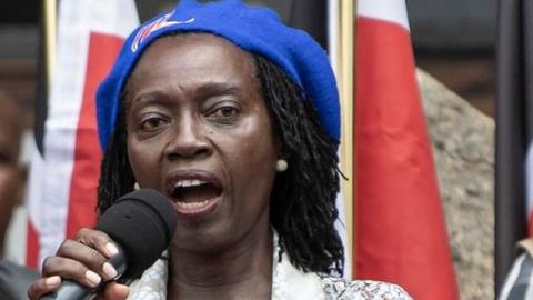 Martha Karua accepts her nomination on Monday 16 May 2022.