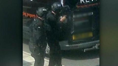 Armed police in Runcorn