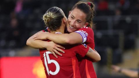 Man Utd's Maya Le Tissier celebrates scoring against Sunderland in the Women's FA Cup