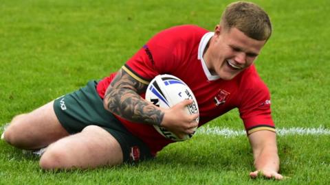 Ashton Robinson scores for Wales