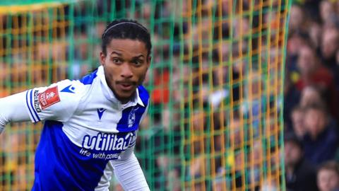 Jevani Brown in action for Bristol Rovers in the FA Cup