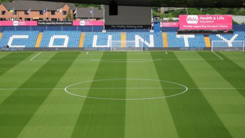 The Railway End at Stockport County's Edgeley Park