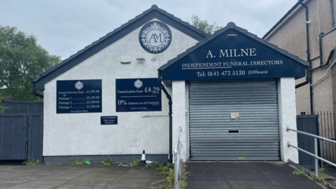 Exterior of A Milne funeral directors