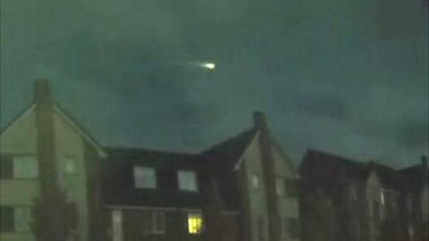 A fireball over homes in Berkshire
