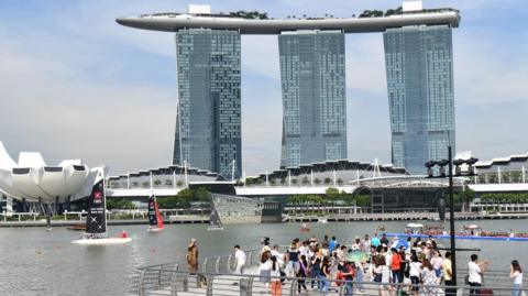 Picture of Marina Bay Sands hotel in Singapore