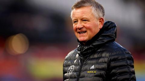 Chris Wilder looks on as Sheffield United boss