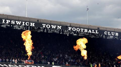 A general view of Portman Road on game day for Ipswich Town