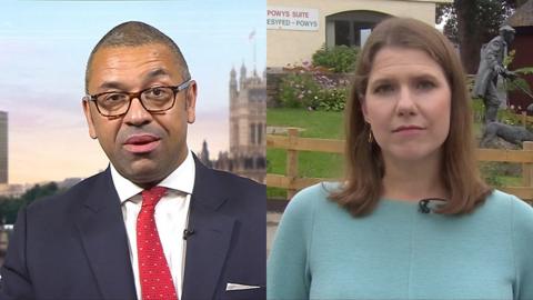 James Cleverly and Jo Swinson