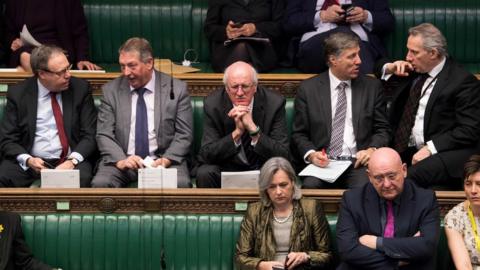 DUP MPs In House of COmmons