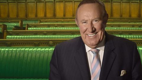 Andrew Neil with House of Commons background