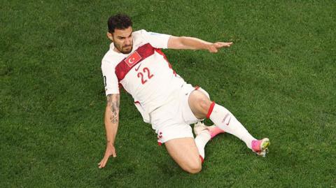  Kaan Ayhan celebrates after scoring his team's third goal against USA
