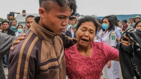 Dozens of people remain missing after a ferry sank in Lake Toba in North Sumatra, Indonesia, 19 June 2018