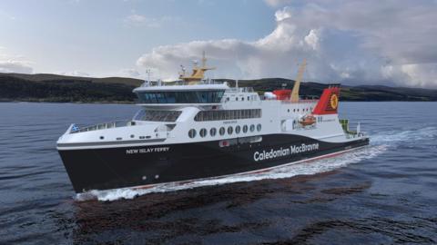 Artist impression of MV Loch Indaal