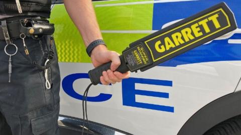 Merseyside Police's handheld metal detectors