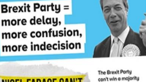 'Brexit Party = more delay, more confusion, more indecision'