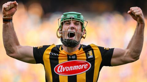 Man of the match celebrates after Kilkenny's thrilling victory over Clare