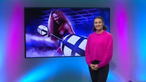 Nina on the Newsround set