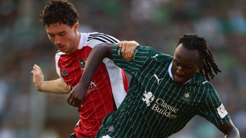 Plymouth v Exeter match action